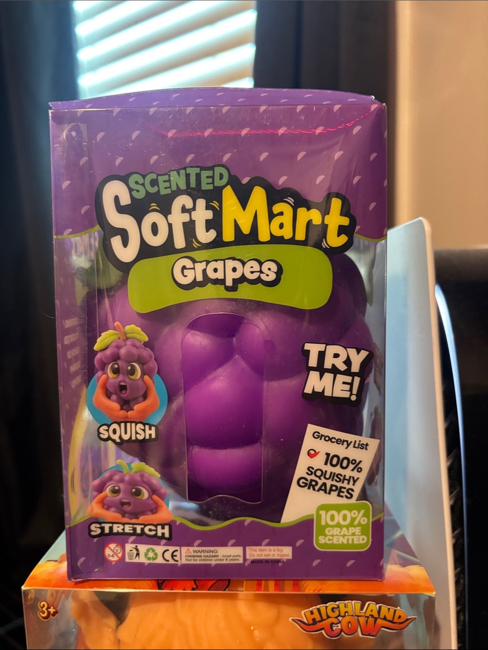 Scented Grapes Squishy Toy - Purple